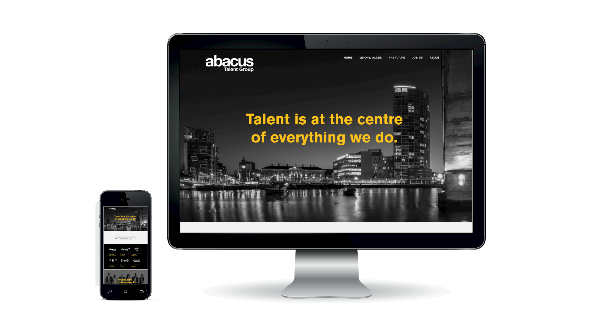 Branded Website images created by Gillian Heron