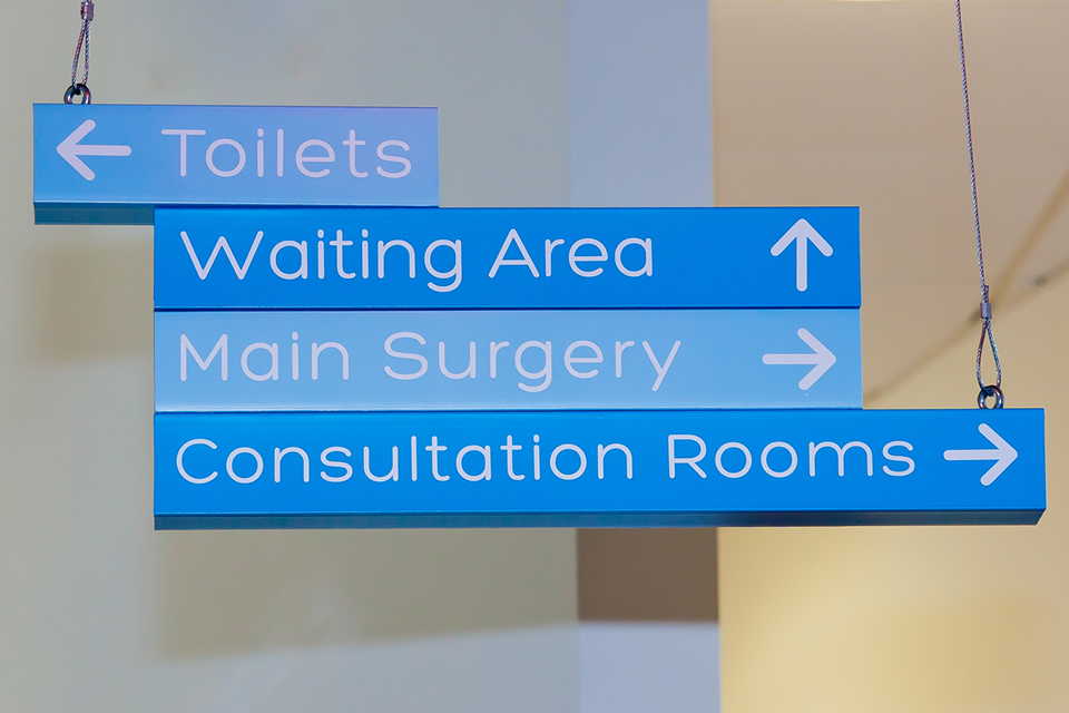 Branded signage for dentist designed by Liam Mulherin