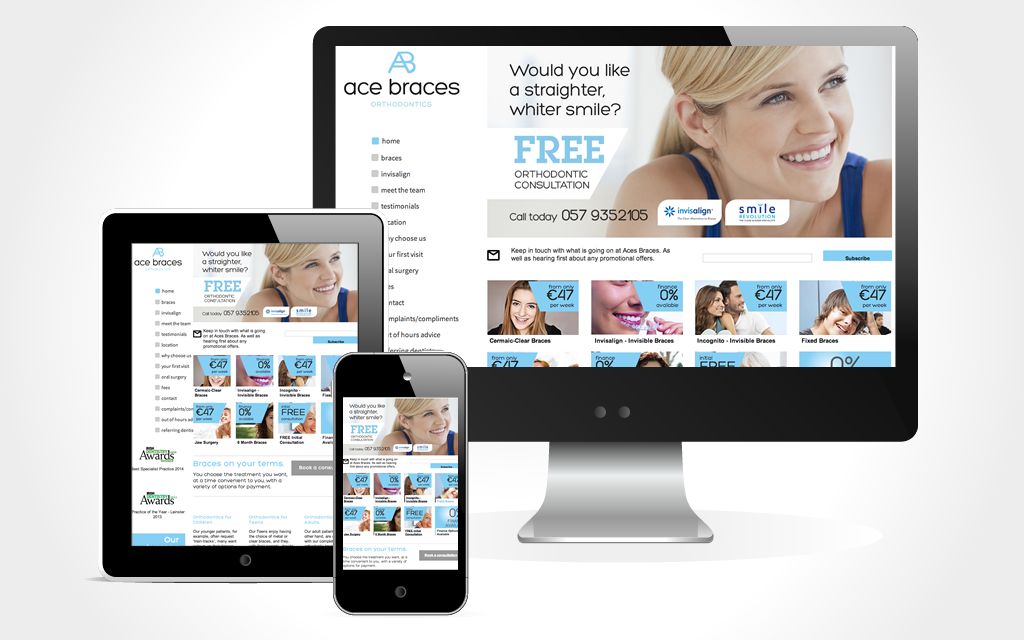 Dental Website designed and built by Katrina Taylor