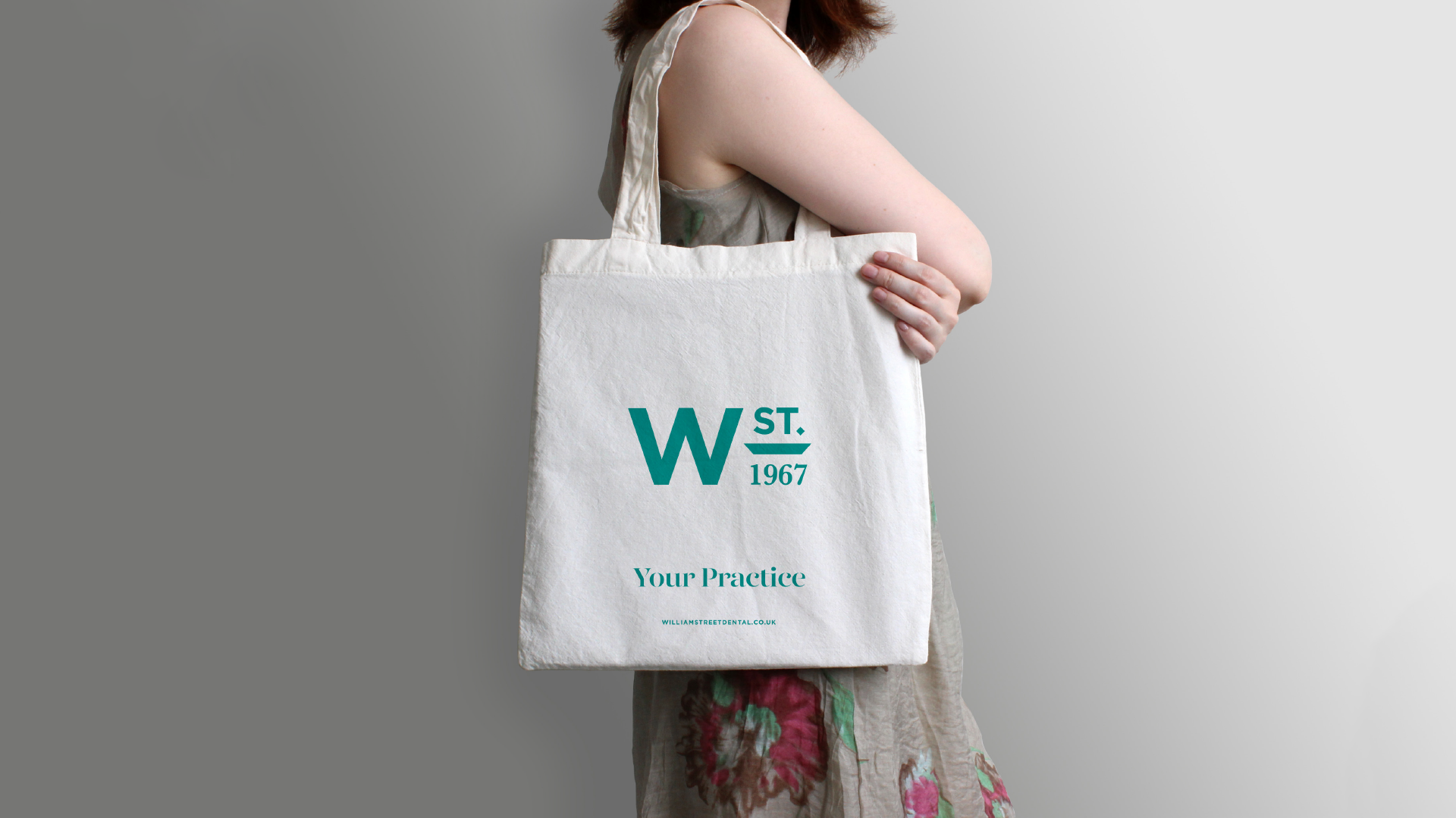 Dental bradned promotional shopping bag by 
